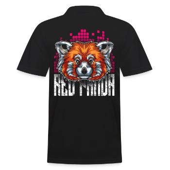 Panda rouge - Polo Homme - noir - Dos - Kai (181cm)