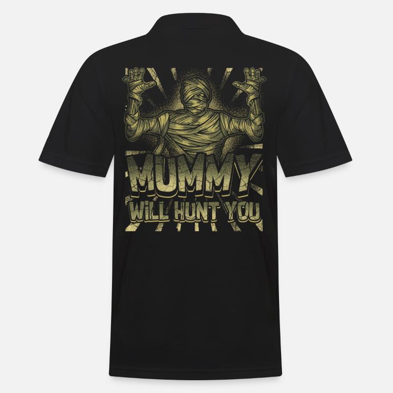 Mumien - Männer Poloshirt - Schwarz