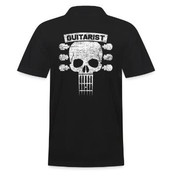 guitarist - Men's Polo Shirt - black - Back - Kai (181cm)