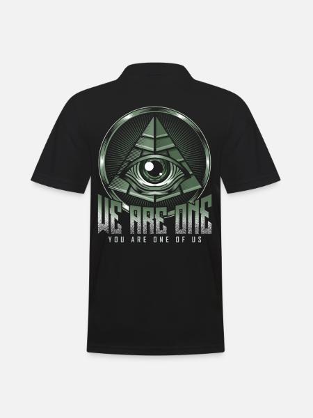 Illuminati's eye - Men's Polo Shirt - black