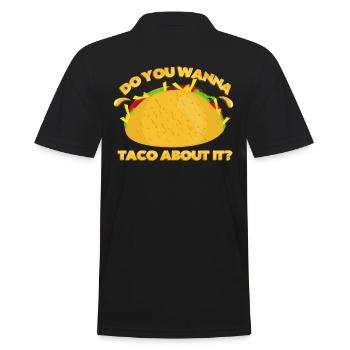 Taco - Männer Poloshirt - Schwarz - Hinten - Kai (181cm)