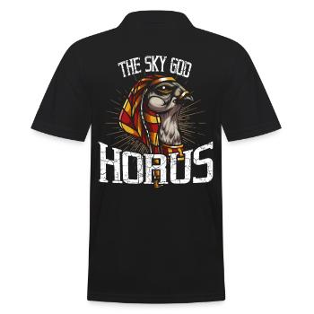 Horus Egypte Falcon Dieu Divine Antique - Polo Homme - noir - Dos - Kai (181cm)