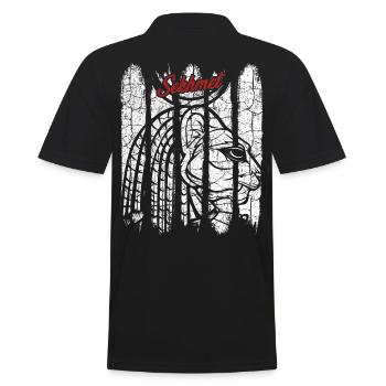 Divinité cadeau Vintage Retro Sachmet Silhouette - Polo Homme - noir - Dos - Kai (181cm)