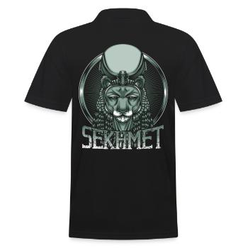 Déesse de la guerre Sachmet Egypte Egypte dieu - Polo Homme - noir - Dos - Kai (181cm)