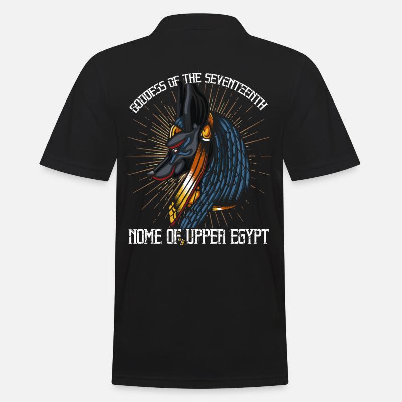 Déesse égyptienne anupet - Polo Homme - noir
