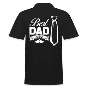 Meilleur papa - Polo Homme - noir - Dos - Kai (181cm)