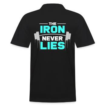 Body building - Men's Polo Shirt - black - Back - Kai (181cm)