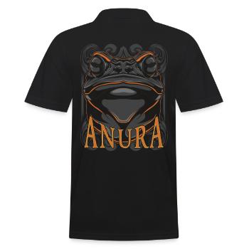 Frosch - Männer Poloshirt - Schwarz - Hinten - Kai (181cm)