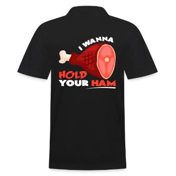 ham - Men's Polo Shirt - black - Back - Kai (181cm)