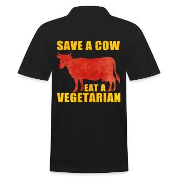 Amateur de viande - Polo Homme - noir - Dos - Kai (181cm)
