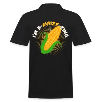 Mais - Männer Poloshirt - Schwarz - Hinten - Kai (181cm)