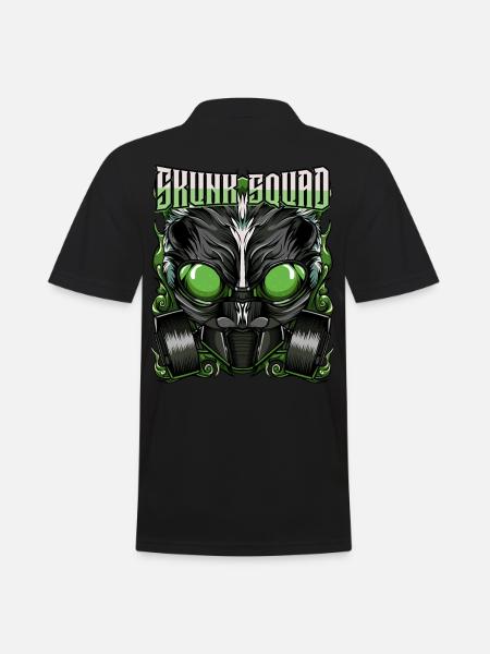Skunk Squad Gasmaske Abstrakt Skunk Gave - Herre poloshirt - sort