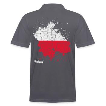 Polen - Männer Poloshirt - Anthrazit - Hinten - Nico (186cm)