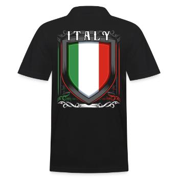 Italie - Polo Homme - noir - Dos - Kai (181cm)