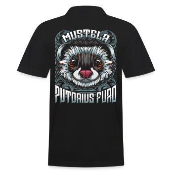 ferret - Men's Polo Shirt - black - Back - Kai (181cm)