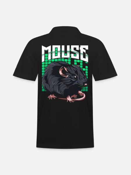 mouse - Men's Polo Shirt - black