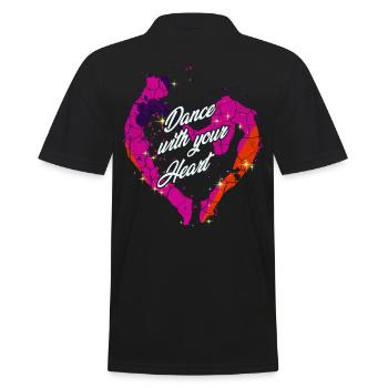 dance - Men's Polo Shirt - black - Back - Kai (181cm)