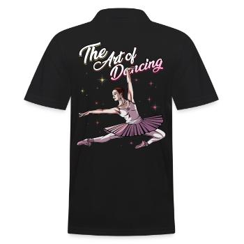 Ballet danseuse | Ballerine Danse Idée cadeau - Polo Homme - noir - Dos - Kai (181cm)