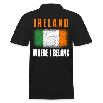Irlande - Polo Homme - noir - Dos - Kai (181cm)