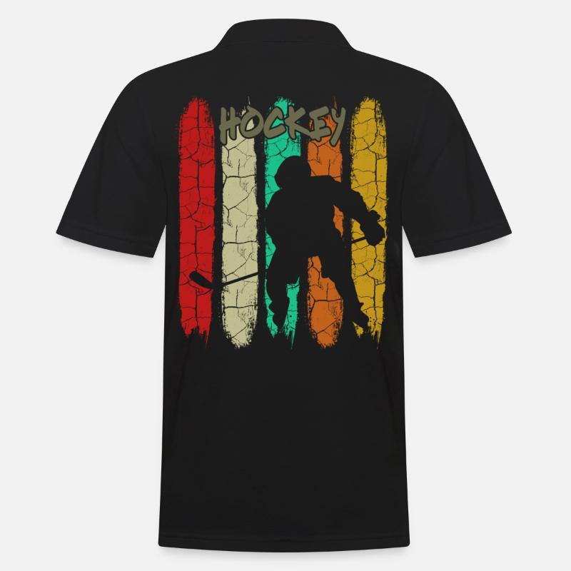 Eishockey - Männer Poloshirt - Schwarz