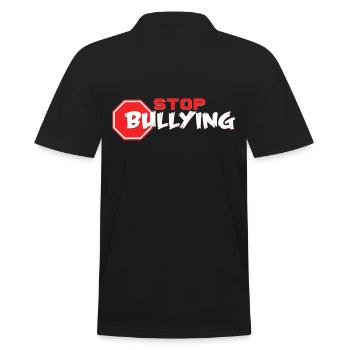 Anti Bullying - Men's Polo Shirt - black - Back - Kai (181cm)