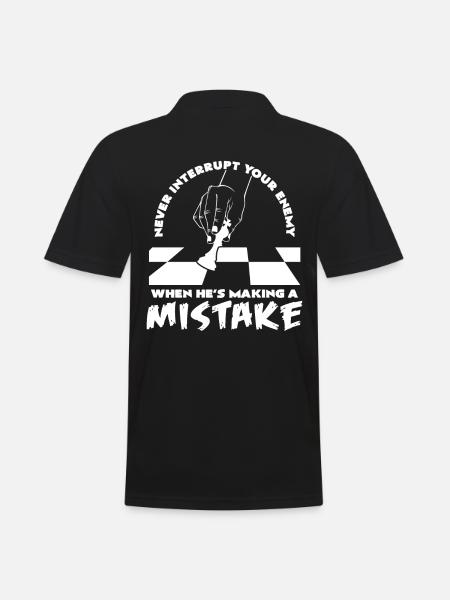 Schach - Männer Poloshirt - Schwarz