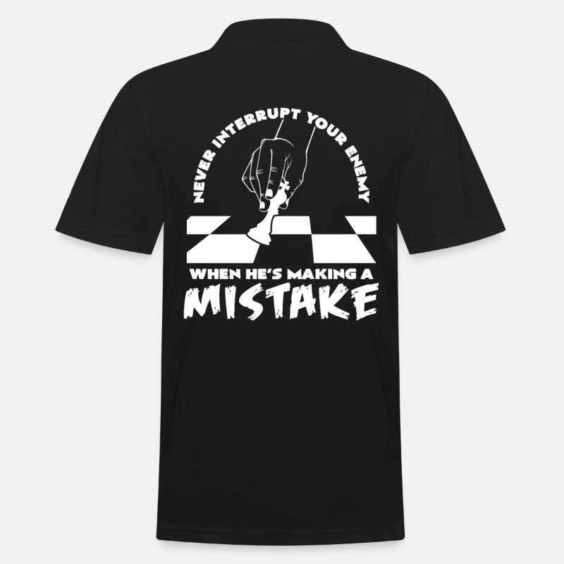 Schach - Männer Poloshirt - Schwarz