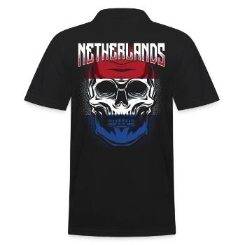 Netherlands - Men's Polo Shirt - black - Back - Kai (181cm)