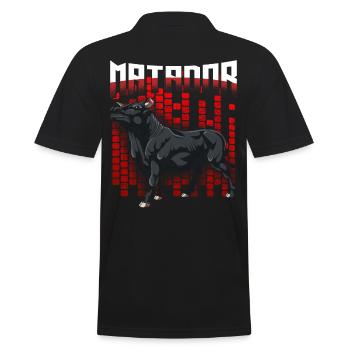 bull - Men's Polo Shirt - black - Back - Kai (181cm)