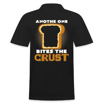 Toasted bread pun - Men's Polo Shirt - black - Back - Kai (181cm)