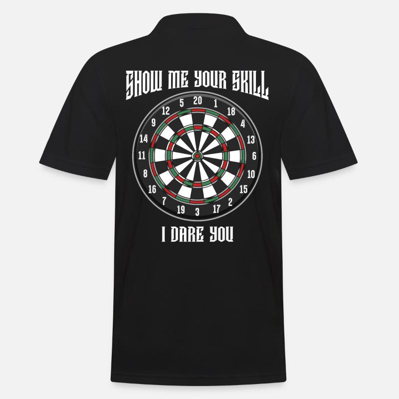 Dart - Männer Poloshirt - Schwarz