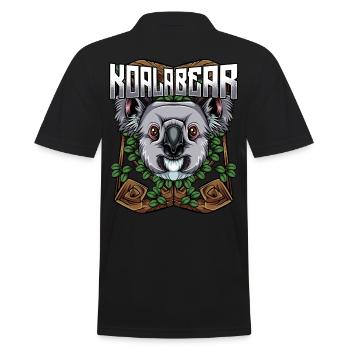 Moderne Koalabären | Trendy waldbewohner cadeau - Polo Homme - noir - Dos - Kai (181cm)
