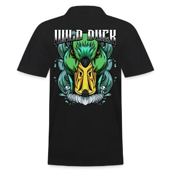 Canard sauvage moderne | Idée de cadeau animal oiseau à la mode - Polo Homme - noir - Dos - Kai (181cm)