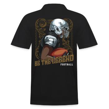 football - Polo Homme - noir - Dos - Kai (181cm)