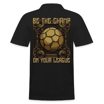 Être le champion | Cadeau de sport de ballon de football - Polo Homme - noir - Dos - Kai (181cm)