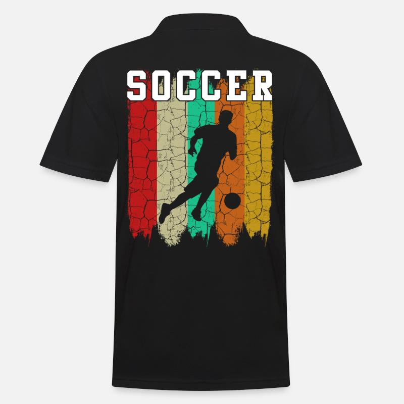 Fußball - Männer Poloshirt - Schwarz