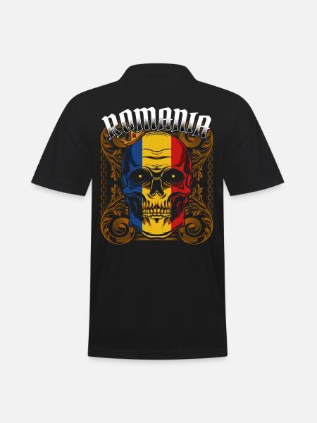 Romania - Men's Polo Shirt - black
