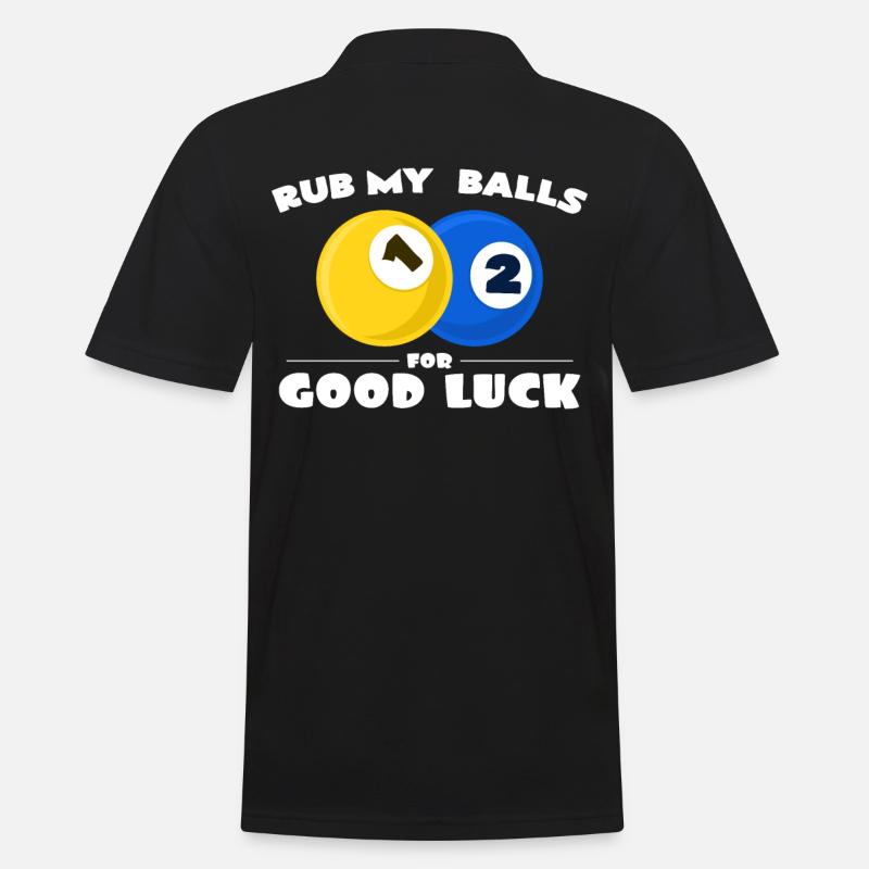 Billard - Männer Poloshirt - Schwarz