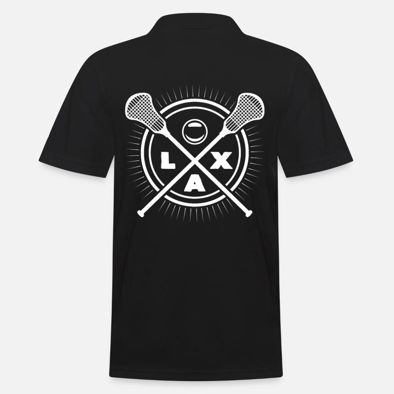 Lacrosse - Männer Poloshirt - Schwarz