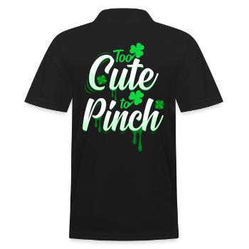 St. Patrick's Day - Men's Polo Shirt - black - Back - Kai (181cm)