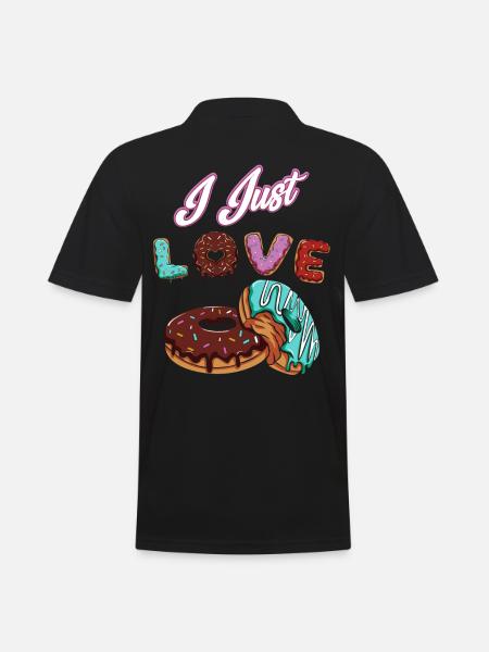 Donut - Männer Poloshirt - Schwarz