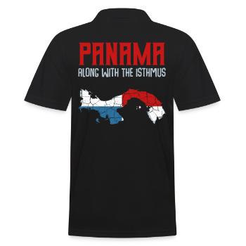 Panama - Männer Poloshirt - Schwarz - Hinten - Kai (181cm)