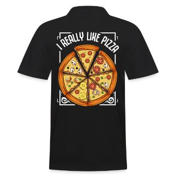 Pizza - Polo Homme - noir - Dos - Kai (181cm)