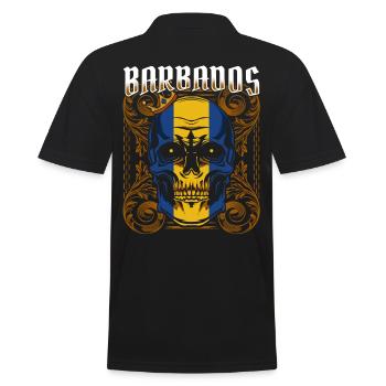 Barbados - Männer Poloshirt - Schwarz - Hinten - Kai (181cm)