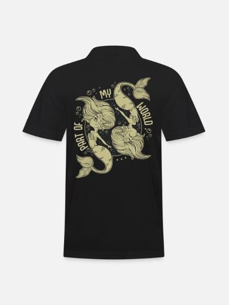 Mermaids - Men's Polo Shirt - black
