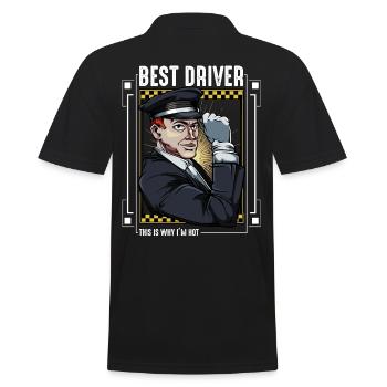 taxi - Polo Homme - noir - Dos - Kai (181cm)
