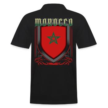 Maroc - Polo Homme - noir - Dos - Kai (181cm)
