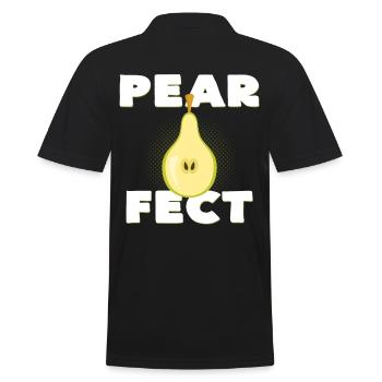 pear - Men's Polo Shirt - black - Back - Kai (181cm)