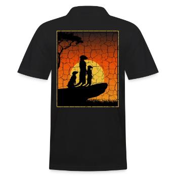 suricates - Polo Homme - noir - Dos - Kai (181cm)