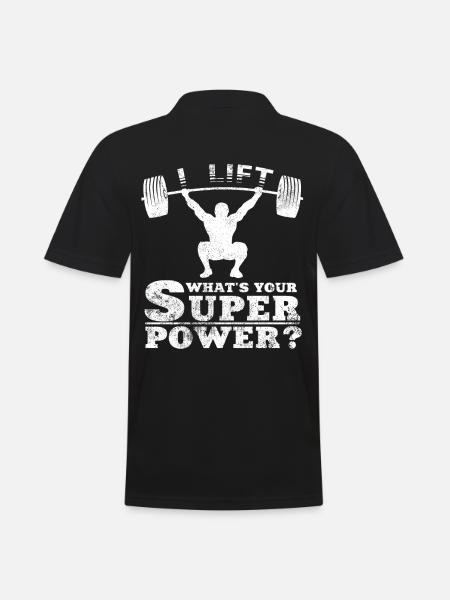 weightlifting - Men's Polo Shirt - black